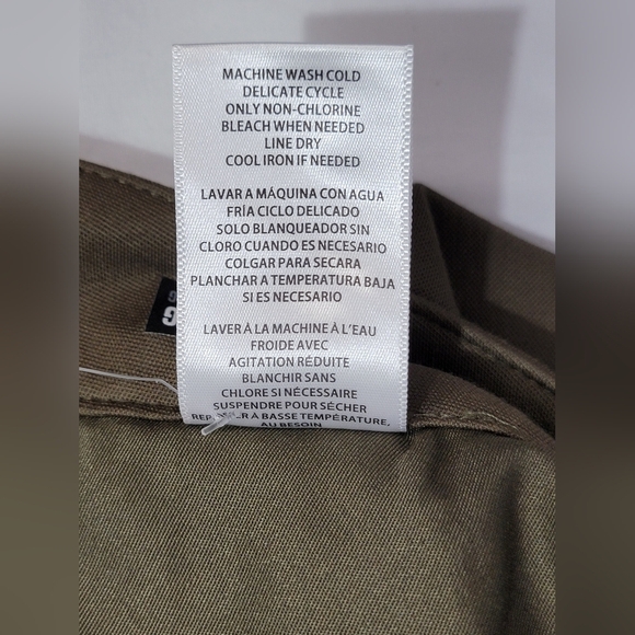 Kut from the Kloth Meg Super Wide Leg High Rise Trousers Color Olive Size 18 - Picture 6 of 16